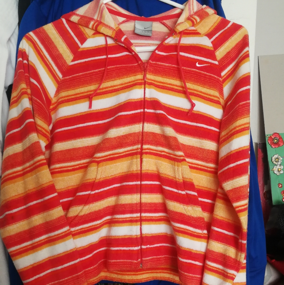 Nike hoodie long sleeve with stripes